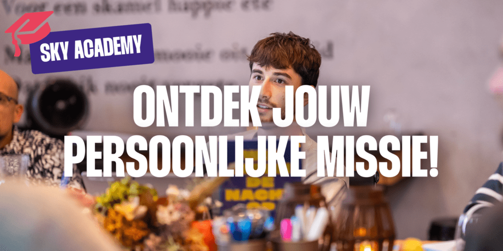 Academy webinar ontdek jouw persoonlijke missie Afbeelding van Skyscrapers